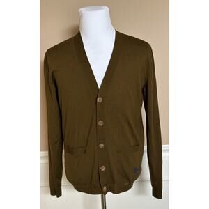 Gucci Military Green Wool Cardigan Sweater Large 729469 Italy NWT $990